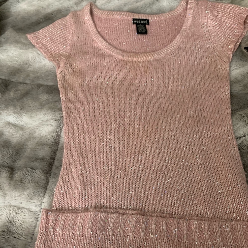 Blush sewing sweater